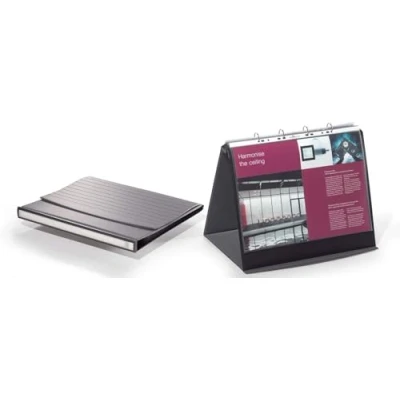 Image of Durable DURASTAR Table Flipchart Stand A3 Landscape Format Grey Colour Ideal for Presentations and Meetings