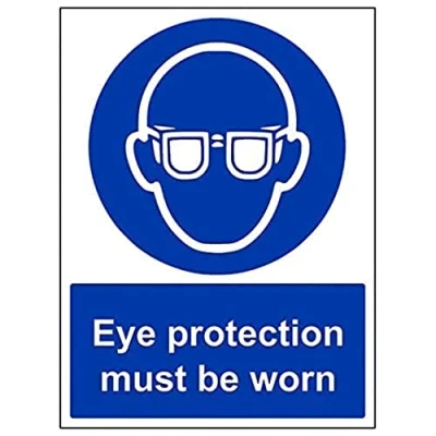 Image of V Safety Eco Friendly Mandatory PPE Eye Protection Must Be Worn 150 x 200 mm Sign