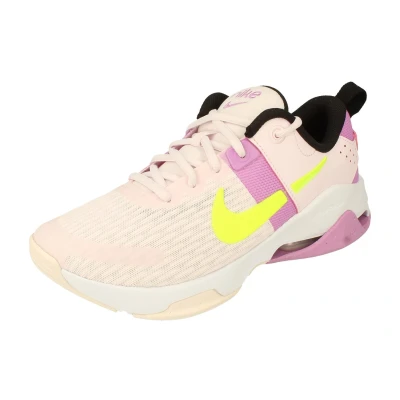 Image of NIKE Womens Zoom Bella 6 Running Trainers DR5720 Sneakers Shoes (UK 4.5 US 7 EU 38, Pearl Pink Volt Rush Fuchsia 600)