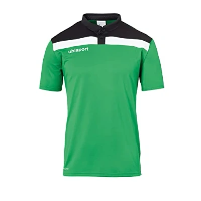 Image of Uhlsport Offense 23 Polo Shirt Men&#039;s Green/Black/White, 5X Large