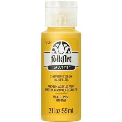 Image of Folk Art Acrylic Paint in Assorted Colors (2 Ounce), 2551 Moon Yellow