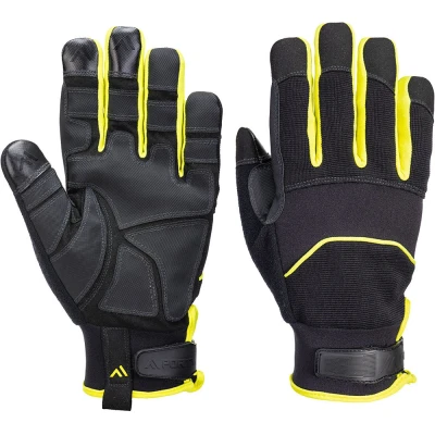 Image of Portwest Needle Resistant Glove, Black/Yellow, Large, Y