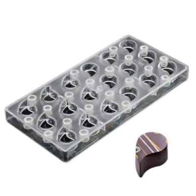 Image of 3D Drip DIY Chocolate Transfer Sheet Custom Molds Clear Magnetic Polycarbonate Mould