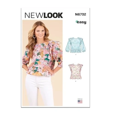 Image of New Look UN6732A Misses&#039; Tops A (6 8 10 12 14 16 18)