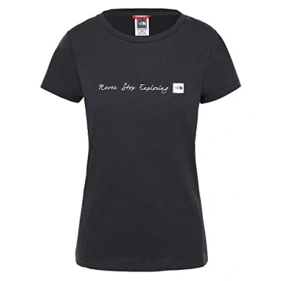 Image of The North Face Women Never Stop Exploring Short Sleeve T Shirt Tnf Black/Tnf White, X Large