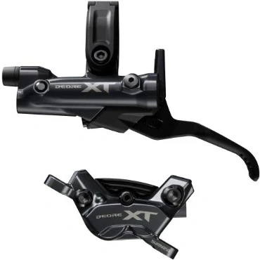 Image of Shimano BR M8220/BL M8200 XT 4 pot bled brake lever/post mount calliper
