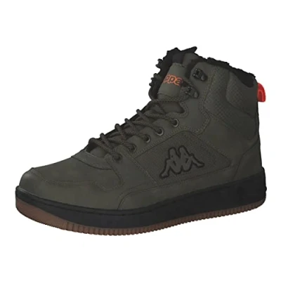 Image of Kappa Unisex Shab Fur Sneaker, Army Black, 6 UK