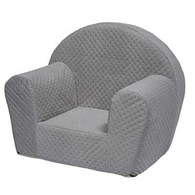 Image of Velinda Kids chair, soft, foam, armchair, toodler, nursery, baby (colour: grey)