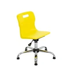 Image of Titan Swivel Junior Chair 365 435mm Seat Height Yellow T30 YG