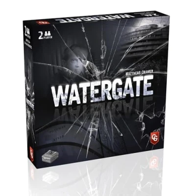 Image of Capstone Games Watergate Board Game 2 Players Ages 12+ 30 60 Minute Playing Time, Brown