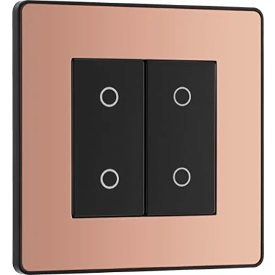 Image of BG Electrical Evolve Double Touch Dimmer Switch, 2 Way Master