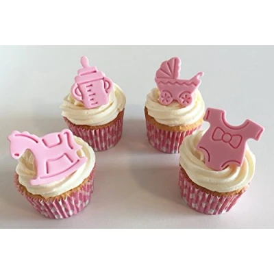 Image of 12 Gorgeous Sugar Baby Girl Cake Decorations Made with Love &amp; Imagination in The UK!