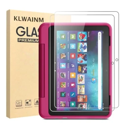 Image of KLWAINM [2 Pack] Tempered Glass Screen Protector Compatible with 8 Kids Pro 2022 Tablet 2.5D 9H HD Anti Scratch Transparent Clear Bubble Free Protective Film