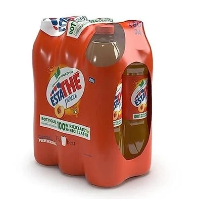 Image of 6X Ferrero iced Tea Peach The &#039;Pesca PET 1.5 L ESTATHE Refreshing