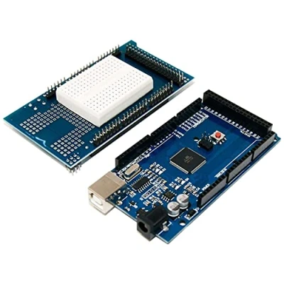 Image of AZDelivery AZ MEGA2560 Board Bundle with Prototype Shield including eBook