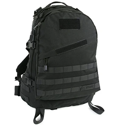 Image of Highland Tactical Men&#039;s Stealth Heavy Duty Backpack, Black, One Size
