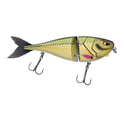 Image of Berkley Zilla Jointed Glider, Fishing Hook, Hard Lures, Slow Sinking Glide Bait with Fusion 19 Treble Hooks, extreme Loud Rattle, Lead Free PredatorFishing, Pike, Unisex, Ayu Green, 44g 135mm