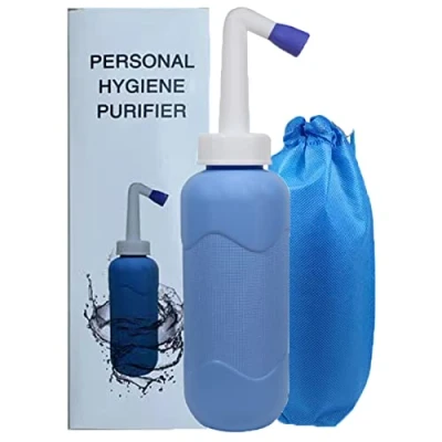 Image of Portable Bidet Sprayer, Travel Bottle for Personal Hygiene, Handheld Spray Without Compressed Air, with Wiper 500ml