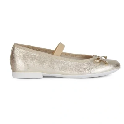 Image of Geox JR PLIE&#039; girls&#039;s Children&#039;s Shoes (Pumps / Ballerinas) in Gold
