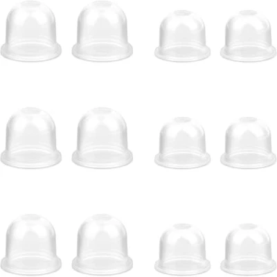 Image of LICQIC 12 Pcs Primer Bulb Carburetor, Universal Petrol Fuel Bulb, Carburetor Oil Cup Cover for Mower, Blower, Strimmer, Cutter, Hedge Trimmer, Chainsaw (19 mm + 22 mm)