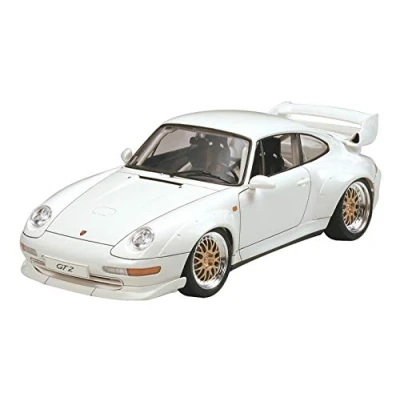 Image of Tamiya 24247 Model Car Porsche GT2 at 1:24 Scale, White