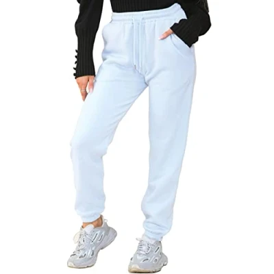 Image of BRAND KRUZE Womens Fleece Lined Joggers Ladies Soft Warm Loungewear Sweatpants (as8, Alpha, x_s, Regular, Sky Blue)