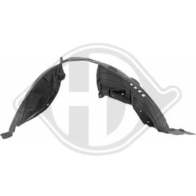 Image of 63840BR00A, 63842EY10A, 63842JD00A, 63842JD00C Wheel Arch Cover DIEDERICHS 6045908 inner, Right Front NISSAN: Qashqai / Qashqai+2 I