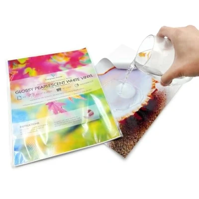 Image of Evergreen Goods Sheets A4 Printable White Glossy Sticker Vinyl Waterproof Light Pearl Inkjet &amp; Laser (Light White)
