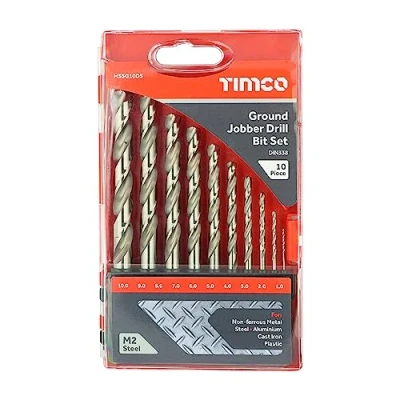 Image of 10pcs Ground Jobber Drill Bit Set