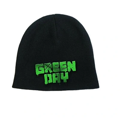 Image of Green Day Beanie Hat Cap Band Logo American Idiot Official Black Einheitsgröße