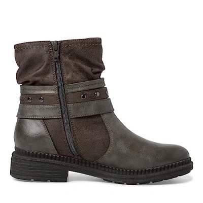 Image of Jana Women&#039;s 8 25475 41 Ankle Boot, Graphite, 4 UK
