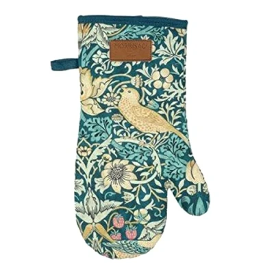 Image of Auntie Morags Morris &amp; Co Strawberry Thief Gauntlet Teal