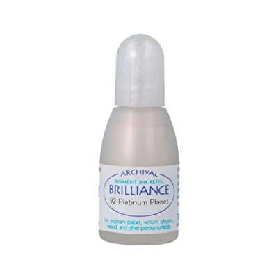 Image of Brilliance Refill Inks Tsukineko Re Inker, Platinum Planet