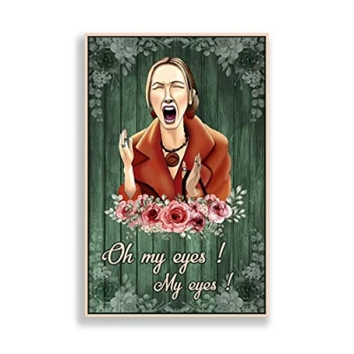 Image of Inga Phoebe Oh My Eyes Poster Buffay Friends Wall Tv Show 90S Movie Metal Tin Sign 8x12 inches