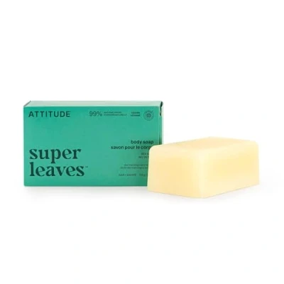Image of ATTITUDE Bath and Shower Body Soap Bar, EWG Verified, Vegan Plastic free Care, Sea Salt, 113 grams