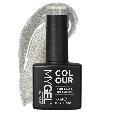 Image of Mylee Gel Nail Polish 10ml [Shake it off] UV/LED Soak Off Art Manicure Pedicure for Professional, Salon &amp; Home Use [Fine Glitters Range] Long Lasting Easy to Apply