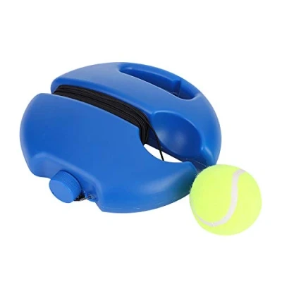 Image of VGEBY1 Tennis Ball Back Trainer, Self study Base Trainer Baseboard Rebound Training Tool Set with