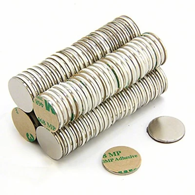 Image of Adhesive N42 Neodymium Magnet for Arts, Crafts, Model Making, DIY, Hobbies, Office and Home 20mm dia x 1.5mm 2kg Pull South Pack of 200