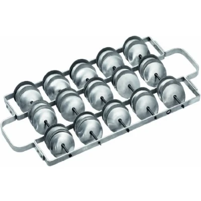 Image of Meinl Percussion Aluminum Rocar Instrument Large Samba Jingle Aluminum, Silver (RC2 L)