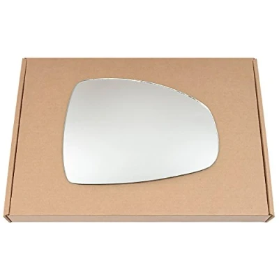 Image of Less4spares Wing Mirror Glass Right Compatible with Audi A1 2010 2018 STICK ON Driver Off Side Convex