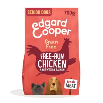 Image of Edgard &amp; Cooper Free Run Chicken and Norwegian Salmon with Broccoli Blueberry for Senior Dogs