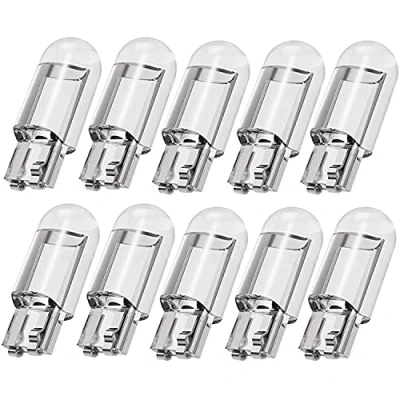 Image of Herklotzn 10PCS Car LED T10 W5W COB Reading Dome Lamp Marker Light Wedge Lights License Plate Bulbs 168 194 192 DC 12V White