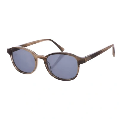 Image of Zen Z422 Unisex Square Shape Acetate Sunglasses Dark Grey One Size