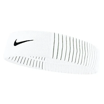 Image of Nike Dri Fit Reveal Headband White/Cool Grey/Black