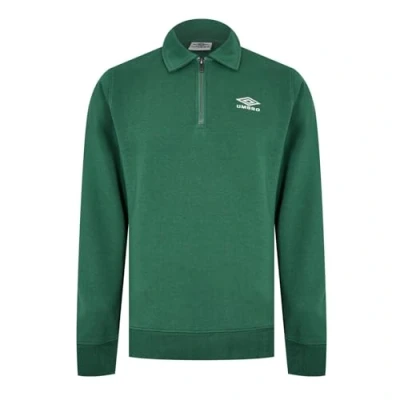 Image of Umbro Mens Polo Shirt Sweatshirt Green L