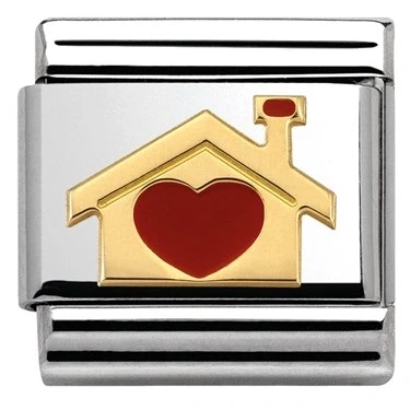 Image of Nomination Home with Heart Charm
