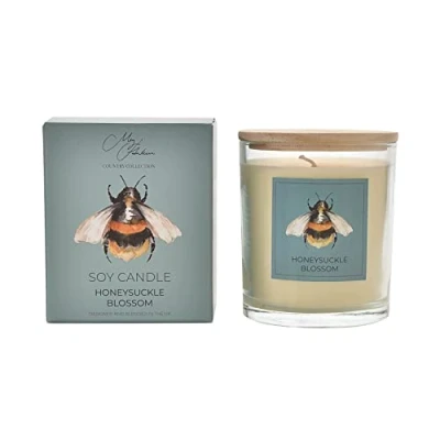 Image of Meg Hawkins Bee Design Honeysuckle Blossom Fragrance Candle 250g