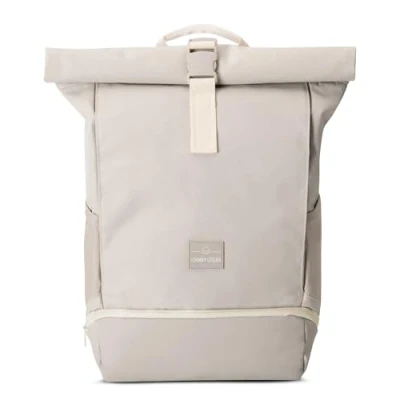 Image of Johnny Urban Roll Top Backpack Women &amp; Men Sand Allen Medium Rucksack for School, University, Work Laptop Compartment 16 Water Repellent