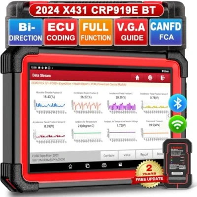 Image of LAUNCH X431 CRP919E BT Bluetooth OBD2 Scanner Car Diagnostic Tool All System, Bidirectional Control, CANFD &amp; DOIP, FCA, V.A.G. Guided, 31+ Reset Service, ECU Coding, 2 Year Update, Upgraded of