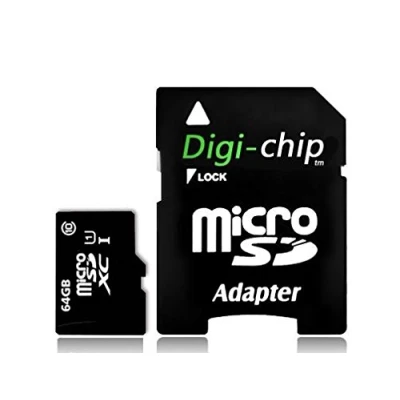 Image of Digi Chip Micro SD memory card class 10 64 GB for Huawei 7X, 7C, 7A, P Smart, Honor 9 Lite, Y9, Y6, Y7 Prime smartphones